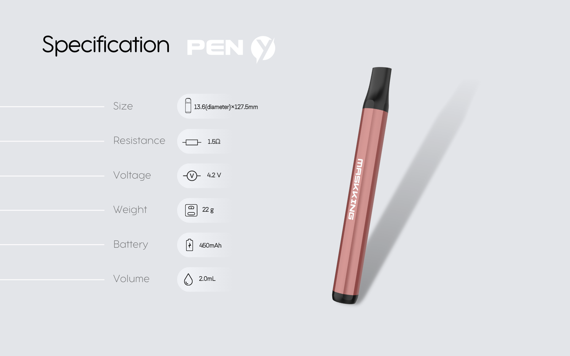 Maskking Pen y specification Maskking Pen y specification