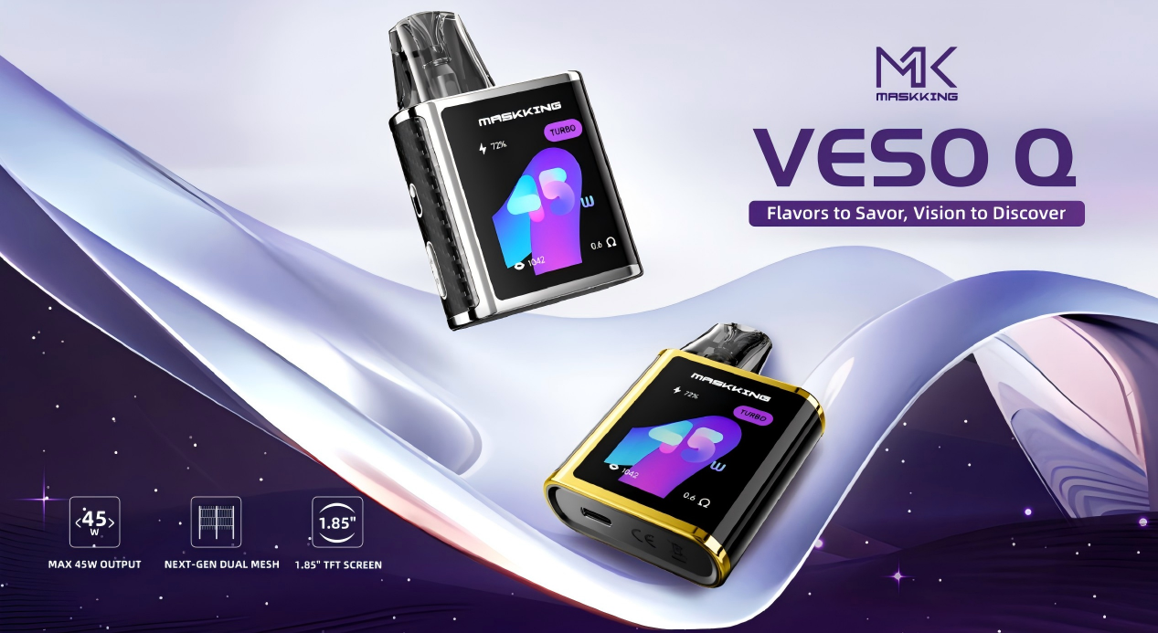 Maskking Launches VESO Q: A Next-Generation Pod System Redefining Smart Vaping