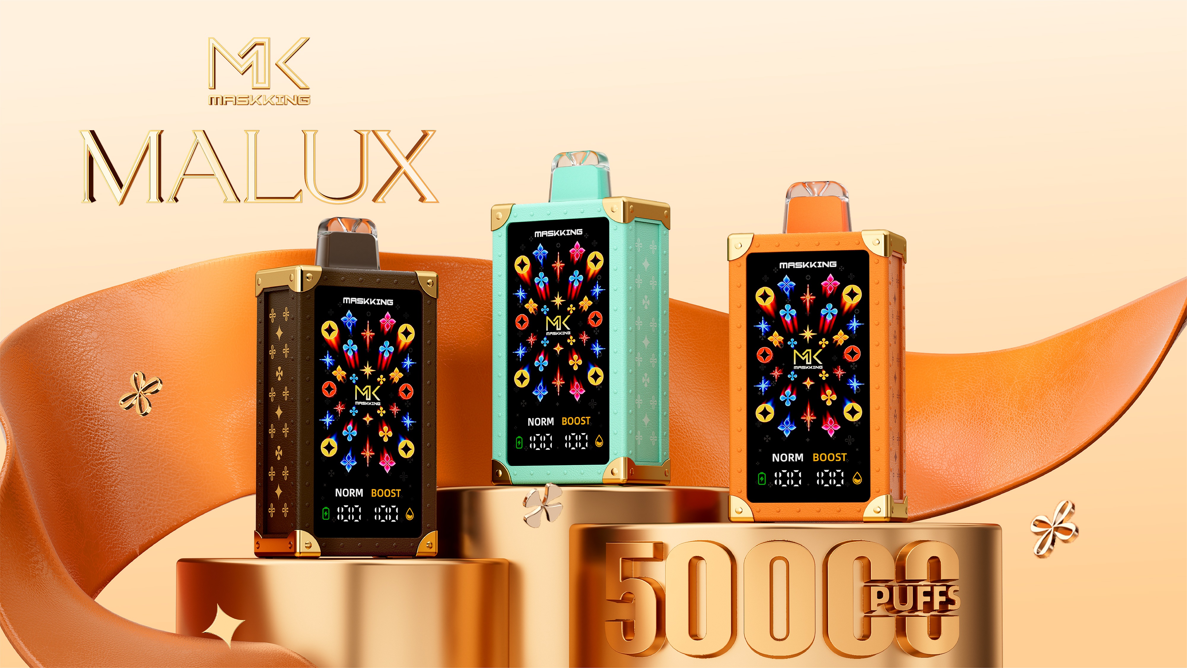 Maskking Malux 50K: Massive 50,000 Puffs Wrapped in Luxury Leather Design